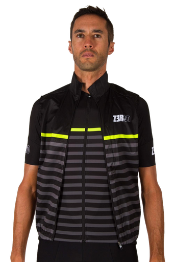 WINDPROOF GILET MARINIERE BLACK