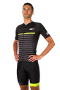 CYCLING JERSEY MAN MARINIERE BLACK
