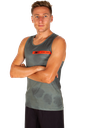 TANK TOP MAN ORANGE TREKKING GREEN