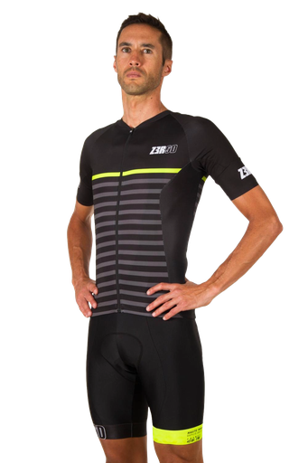 CYCLING JERSEY MAN MARINIERE BLACK