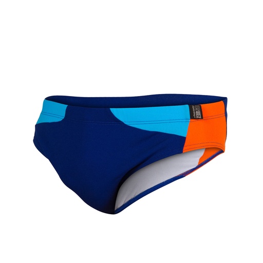 BRIEFS DARK BLUE ORANGE ATOLL