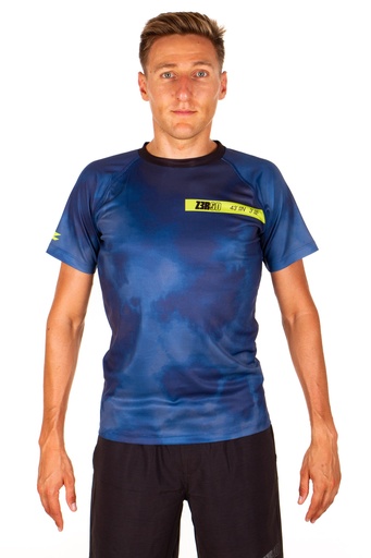 RUNNING T-SHIRT MAN LIME THUNDERSTORM