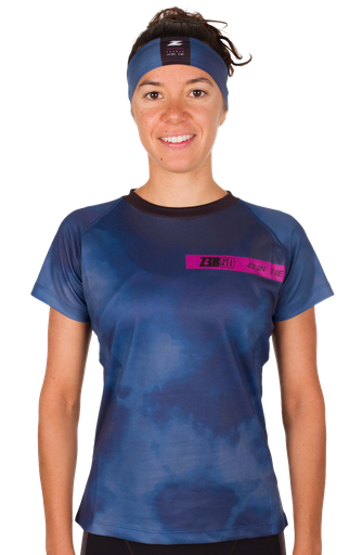 T-SHIRT RUNNING FEMME HOT PURPLE MIST